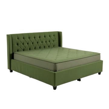 Greenridge Tufted Upholstered Low Profile Standard Bed