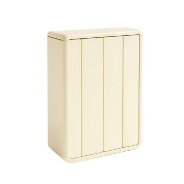Birch Branch Narrow Outdoor Storage Bench - Cream