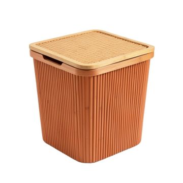Oak Canyon Laundry Hamper - Terracotta