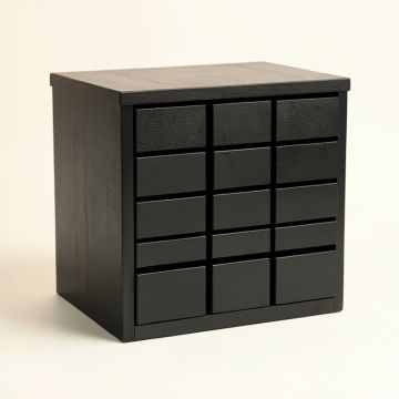 Harbor Crossing Small-Parts Storage Drawer Cabinet - Black (synthetic illustration; no displayed measurements)