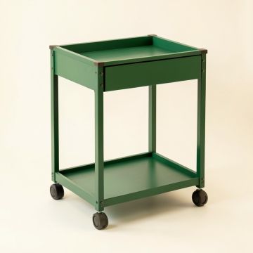 Cove Crest Empty Rolling Workshop Cart - Green (synthetic illustration; no displayed measurements)