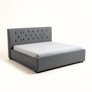 Queen Tufted Upholstered Low Profile Standard Bed (synthetic illustration; no displayed measurements)