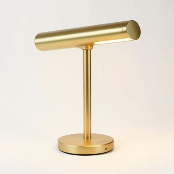 Kristina 23 '' Gold Desk Lamp With Usb (synthetic illustration; no displayed measurements)