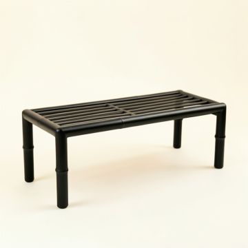 Fern Canyon Indoor Bench - Black (synthetic illustration; no displayed measurements)