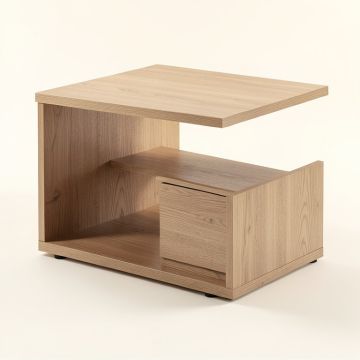 Clearwell Floor Shelf Coffee Table With Storage (synthetic illustration; no displayed measurements)