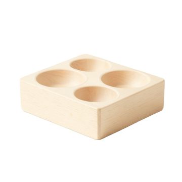 Moss Bend Pet Feeding Stand With Two Plain Empty Bowls - Ivory