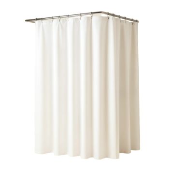 Falko Hotel Weight Plastic Solid Shower Curtain Liner