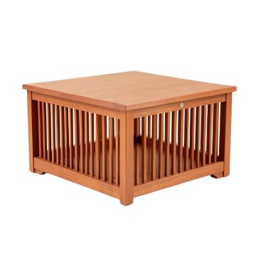Clay Bridge Empty Furniture-Style Pet Crate - Terracotta