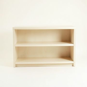 Lake Arc Low Bookcase - Ivory (synthetic illustration; no displayed measurements)