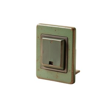 Peacock Reflections Toggle Light Switch (synthetic illustration; no displayed measurements)