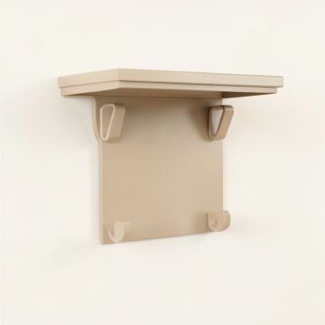 Harbor Crossing Wall-Mounted Entryway Organizer Shelf - Beige (synthetic illustration; no displayed measurements)
