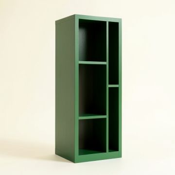 Harbor Crest Narrow Cubby Tower - Green (synthetic illustration; no displayed measurements)