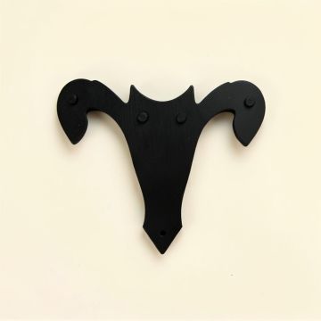Lucky Twins Wood Adornments Wall Decor (synthetic illustration; no displayed measurements)