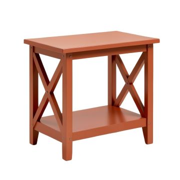 Sage Branch Side Table - Terracotta