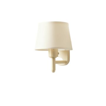 Cove Bend Wall Sconce Mounted On A Plain Wall - Ivory