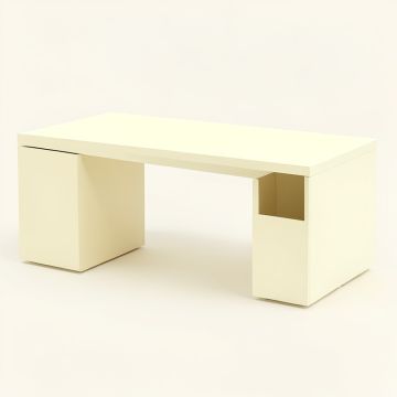 Dune Branch Desktop Monitor Riser - Cream (synthetic illustration; no displayed measurements)