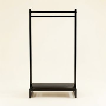 Maple Bluff Empty Garment Rack - Black (synthetic illustration; no displayed measurements)