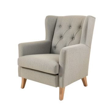 Allis 30.36 '' Wide Tufted Polyester Wingback Chair
