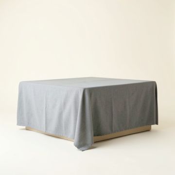 Oak Arc Flat Bed Sheet - Gray (synthetic illustration; no displayed measurements)