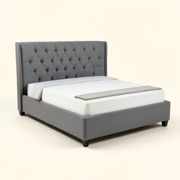 Brochu Tufted Upholstered Standard Bed (synthetic illustration; no displayed measurements)