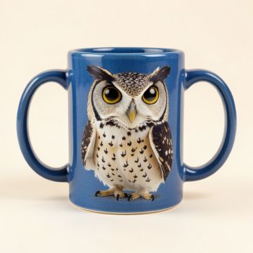 Zidane Adorable Owl Mother And Owl Kid Coffee Mug (synthetic illustration; no displayed measurements)