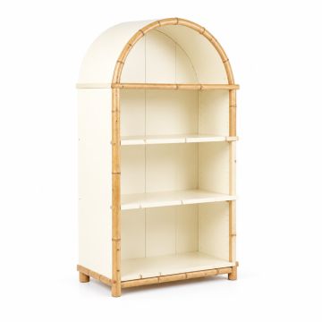Ash Bend Freestanding Bookcase - Cream