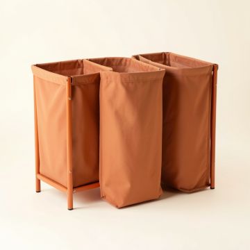 Vale Crossing Laundry Sorting Station With Plain Removable Bags - Terracotta (synthetic illustration; no displayed measurements)
