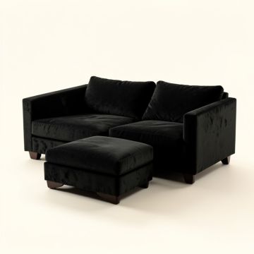 Shirlee 83.86 '' Wide Velvet Reversible Sofa & Chaise (synthetic illustration; no displayed measurements)