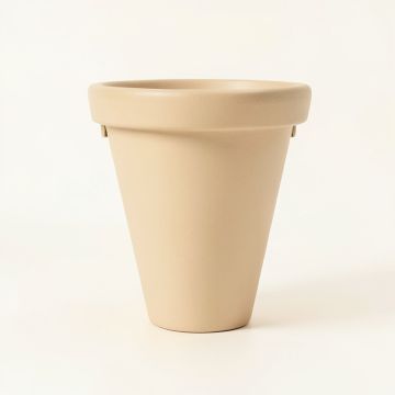 Briar Branch Empty Railing Planter With Integral Brackets - Beige (synthetic illustration; no displayed measurements)
