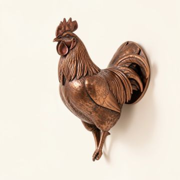 Tyner Rooster Overdoor Wall Décor (synthetic illustration; no displayed measurements)