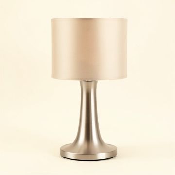 Daphyne 21 '' Nickel Table Lamp With Usb (synthetic illustration; no displayed measurements)