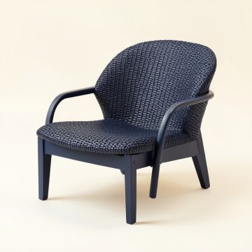 Ridge Dale Outdoor Lounge Chair - Navy (synthetic illustration; no displayed measurements)