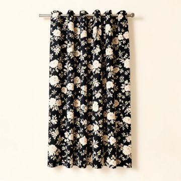 Felicite 100 % Cotton Floral Room Darkening Rod Pocket Single Curtain Panel (synthetic illustration; no displayed measurements)