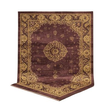 Gilda Hand-Loomed Plum Area Rug