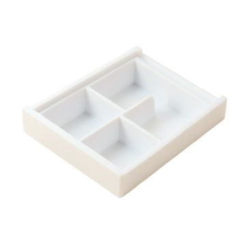 Hazel Bend Empty Pantry Drawer Organizer Insert - White