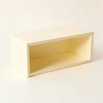 Alder Crest Shoe Storage Bench - Cream (synthetic illustration; no displayed measurements)