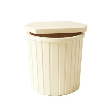 Slate Brook Closed Garden Compost Bin - Cream