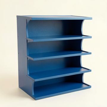 Heath Fold Desktop Shelving Unit - Blue (synthetic illustration; no displayed measurements)