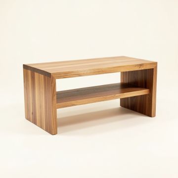 Wood Shoe Bench (synthetic illustration; no displayed measurements)