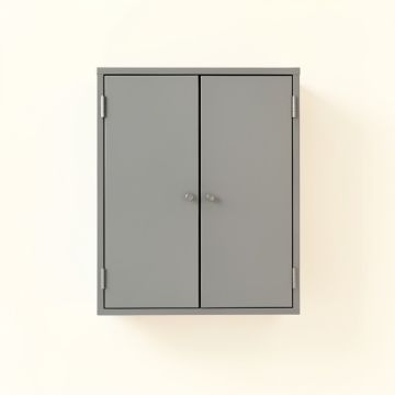 Reed Bridge Wall-Mounted Laundry Cabinet - Gray (synthetic illustration; no displayed measurements)