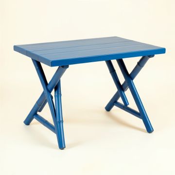 Fern Branch Patio Table - Blue (synthetic illustration; no displayed measurements)