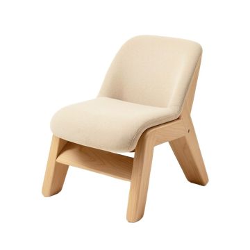 Khachadur Solid Wood Stacking Side Chair In Beige (synthetic illustration; no displayed measurements)