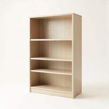 Hazel Dale Freestanding Bookcase - Beige (synthetic illustration; no displayed measurements)