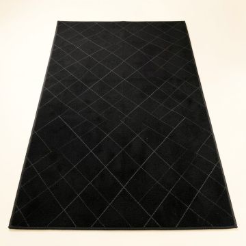 Shore Bend Rectangular Area Rug - Black (synthetic illustration; no displayed measurements)