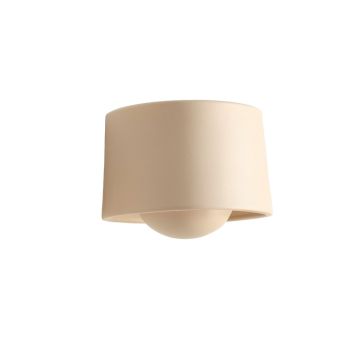 Pine Brook Wall Sconce Mounted On A Plain Wall - Beige