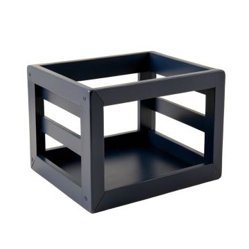 Shore Bridge Empty Furniture-Style Pet Crate - Navy