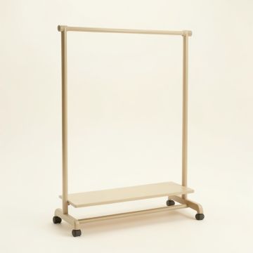 Linden Bend Empty Garment Rack - Beige (synthetic illustration; no displayed measurements)
