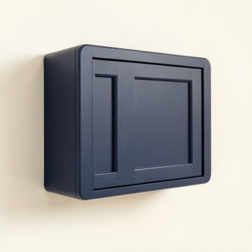 Glen Dell Wall-Mounted Entry Cabinet - Navy (synthetic illustration; no displayed measurements)
