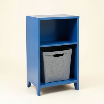 Dawn Bend Freestanding Pull-Out Hamper Cabinet - Blue (synthetic illustration; no displayed measurements)