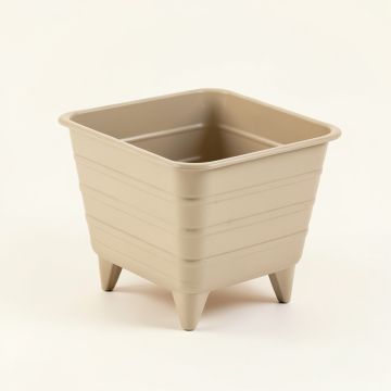 Reed Crest Empty Raised Planter - Beige (synthetic illustration; no displayed measurements)